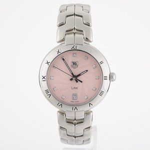 TAG Heuer Link WAT1313.BA0956 35mm Pink Diamond Ladies Watch